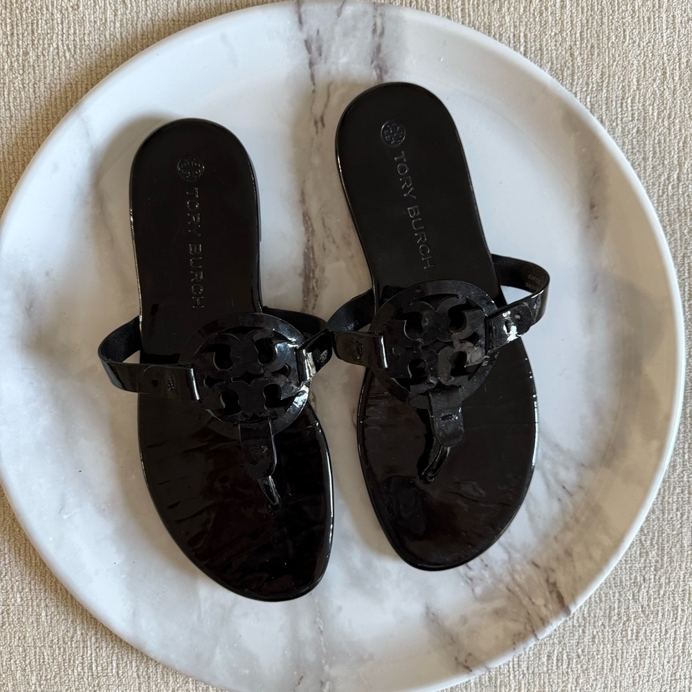 Tory Burch Soft Miller Sandal Black Size 7.5
